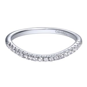 Gabriel 14 Karat Contemporary Wedding Band WB10146W44JJ