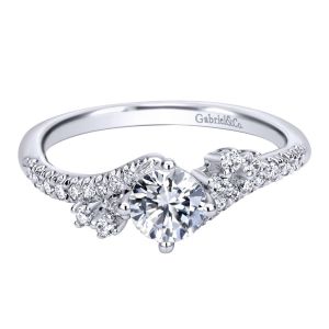 Gabriel 14 Karat Contemporary Engagement Ring ER910074W44JJ