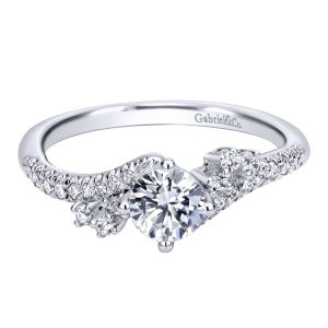 Gabriel 14 Karat Contemporary Engagement Ring ER910074W44JJ