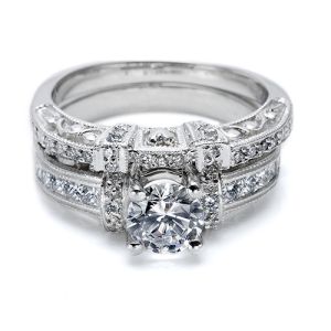 Tacori Platinum Crescent Wedding Band HT2196B