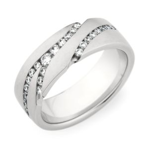 246836 Christian Bauer 18 Karat Diamond  Wedding Ring / Band