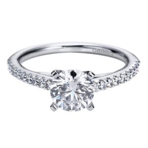 Gabriel 14 Karat Contemporary Engagement Ring ER4244W44JJ