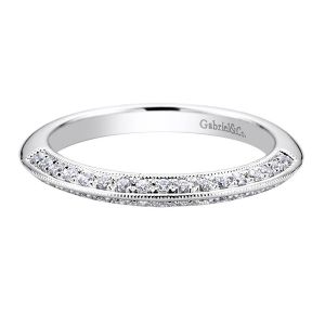 Gabriel 14 Karat Contemporary Wedding Band WB9311W44JJ