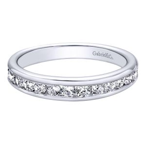 Gabriel 14 Karat Contemporary Wedding Band WB9760W44JJ