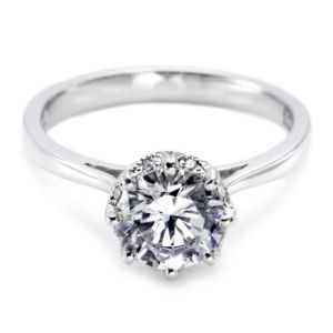 Tacori Platinum Solitaire Engagement Ring 2504RD7