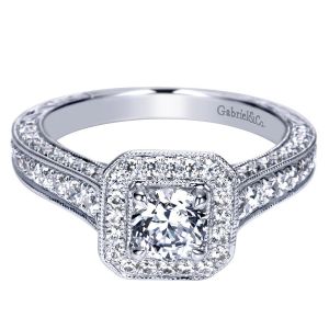 Gabriel 14 Karat Victorian Engagement Ring ER98609W44JJ