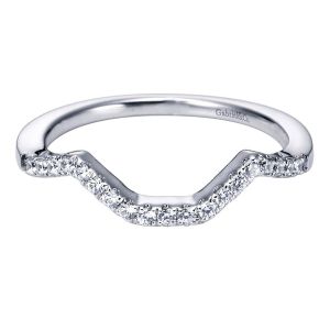 Gabriel 14 Karat Contemporary Wedding Band WB5801W44JJ