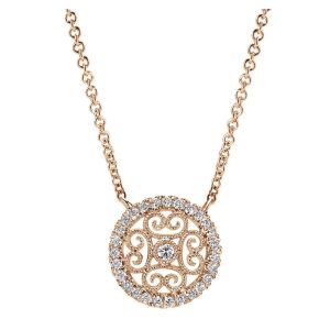 Gabriel Fashion 14 Karat Lace Necklace NK4089K45JJ