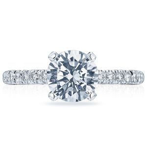HT2545RD75 Platinum Tacori Classic Crescent Engagement Ring