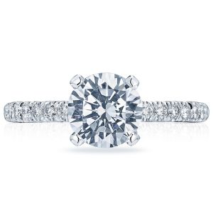 HT2545RD75 Platinum Tacori Classic Crescent Engagement Ring
