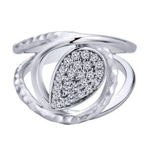 Gabriel Fashion Silver Byblos Ladies' Ring LR50596SVJWS