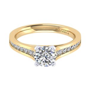 Gabriel 14 Karat Contemporary Engagement Ring ER8223M44JJ