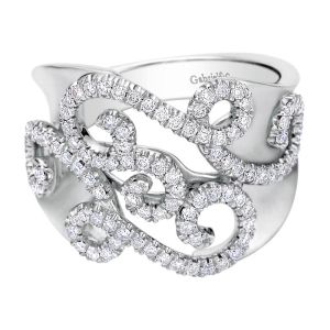 Gabriel Fashion 14 Karat Lace Ladies' Ring LR50077W45JJ
