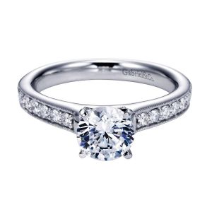 Gabriel 14 Karat Victorian Engagement Ring ER6944W44JJ