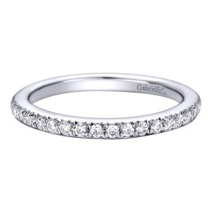 Gabriel 14 Karat Contemporary Wedding Band WB9368W44JJ