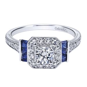 Gabriel 14 Karat Victorian Engagement Ring ER911932R0W44SA