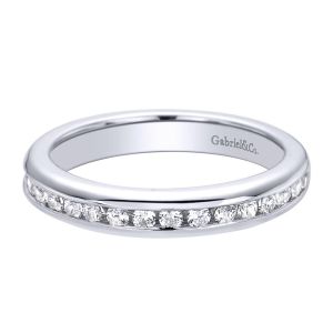 Gabriel 14 Karat Contemporary Wedding Band WB9428W44JJ