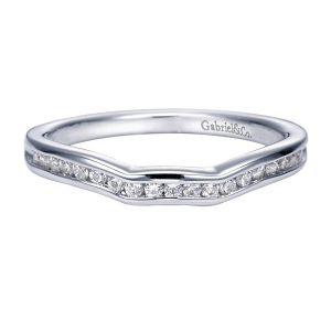 Gabriel 14 Karat Contemporary Wedding Band WB8188W44JJ