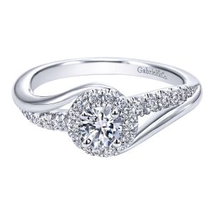 Gabriel 14 Karat Contemporary Engagement Ring ER910068W44JJ