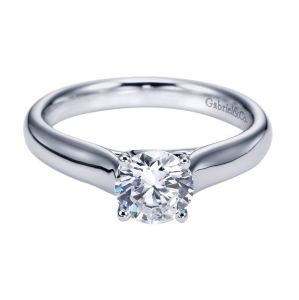 Gabriel Platinum Contemporary Engagement Ring ER6600PTJJJ