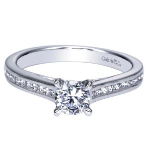 Gabriel 14 Karat Contemporary Engagement Ring ER98677W44JJ