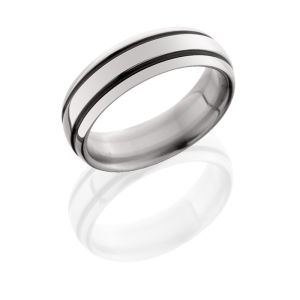 Lashbrook 7D21A POLISH Titanium Wedding Ring or Band