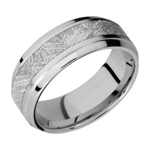 Lashbrook 8B14(S)/METEORITE Titanium Wedding Ring or Band