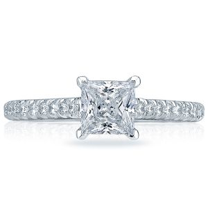 HT2546PR55 Platinum Tacori Classic Crescent Engagement Ring