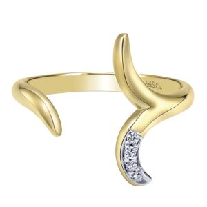 Gabriel Fashion 14 Karat Trends Knuckle Ladies' Ring LR50528Y45JJ