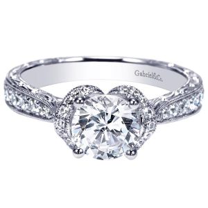 Gabriel 14 Karat Victorian Engagement Ring ER8855W44JJ