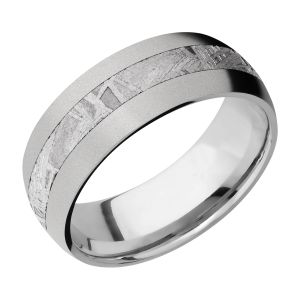 Lashbrook 8D13/METEORITE Titanium Wedding Ring or Band