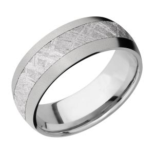 Lashbrook 8D14/METEORITE Titanium Wedding Ring or Band