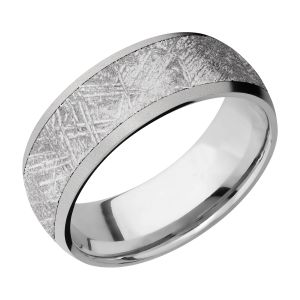 Lashbrook 8D16/METEORITE Titanium Wedding Ring or Band