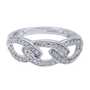 Gabriel Fashion 14 Karat Victorian Ladies' Ring LR5486W45JJ