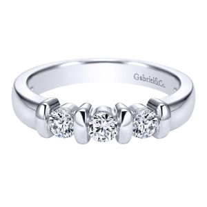 Gabriel Platinum Contemporary Wedding Band WB1701PT3JJ