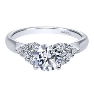 Gabriel 14 Karat Contemporary Engagement Ring ER10303W44JJ