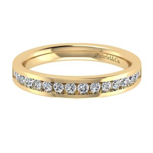 Gabriel 14 Karat Contemporary Wedding Band WB8224Y44JJ