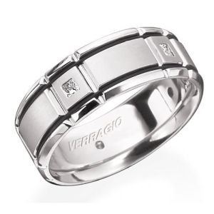 Verragio 14 Karat In-Gauge Diamond Wedding Band RUD-8904