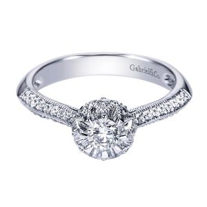 Gabriel 14 Karat Victorian Engagement Ring ER94027W44JJ