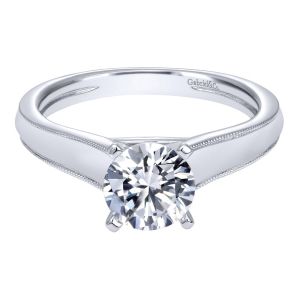 Gabriel 14 Karat Contemporary Engagement Ring ER10207W4JJJ