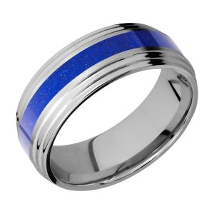 Lashbrook 8F2S13/MOSAIC Titanium Wedding Ring or Band