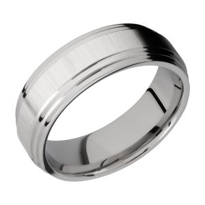 Lashbrook 8F2S Titanium Wedding Ring or Band