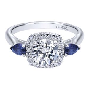 Gabriel 14 Karat Contemporary Engagement Ring ER10785W44SA