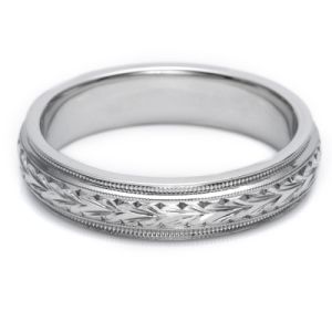 Tacori 18 Karat Hand Engraved Wedding Band GU86E