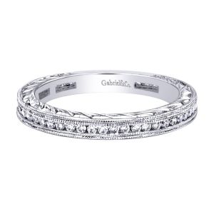 Gabriel Fashion 14 Karat Stackable Stackable Ladies' Ring LR4802W44JJ