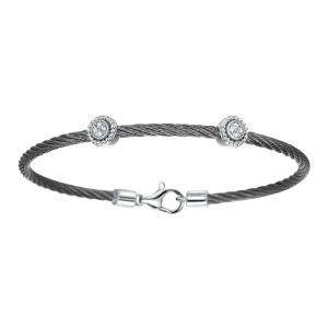 2024春の新作 Gabriel Bracelet Bangle Soho Two-Tone Silver Fashion ピアス