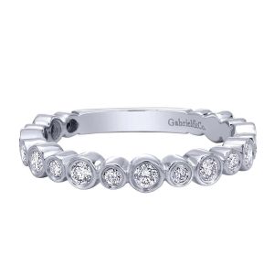 Gabriel Fashion 14 Karat Stackable Stackable Ladies' Ring LR5671W45JJ