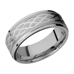 Lashbrook 8FGECELTIC6 Titanium Wedding Ring or Band
