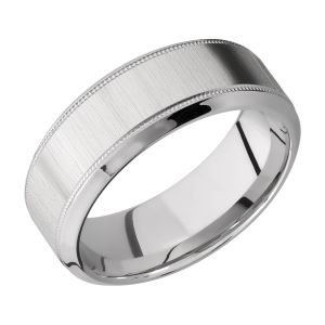 Lashbrook 8HB2UMIL Titanium Wedding Ring or Band