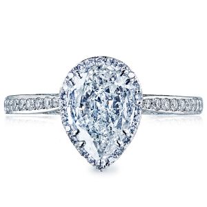 2620PS10X7P Platinum Tacori Dantela Engagement Ring
